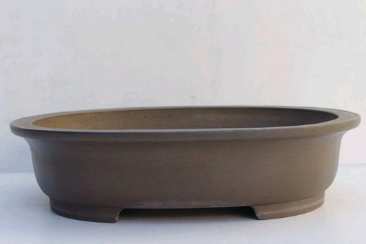 Bonsai Pot Tokoname Nakano Gyozan Unglazed Oval Deep Width 45.2 cm / 17.8 in