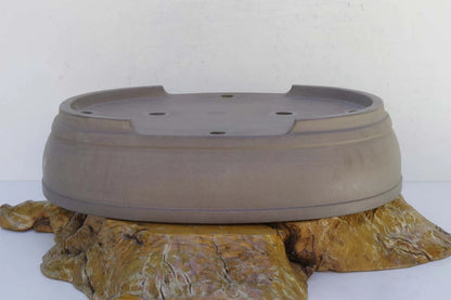Bonsai Pot Tokoname Keizan-en Unglazed Oval Deep Width 64 cm /25.2 in.Ex-Large