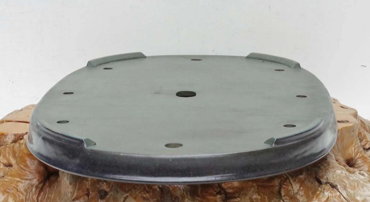 Bonsai Pot Extra Large Navy Blue Glazed Oval Harumatsu Width 75cm( 29 7in.)