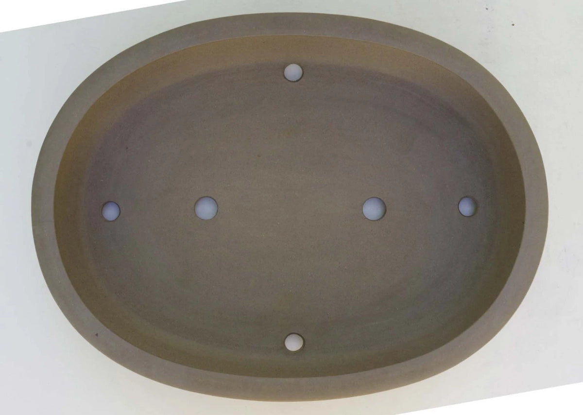 Bonsai Pot Tokoname Keizan-en Unglazed Oval Deep Width 64 cm /25.2 in.Ex-Large