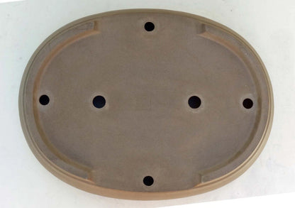 Bonsai Pot Tokoname Keizan-en Unglazed Oval Deep Width 64 cm /25.2 in.Ex-Large
