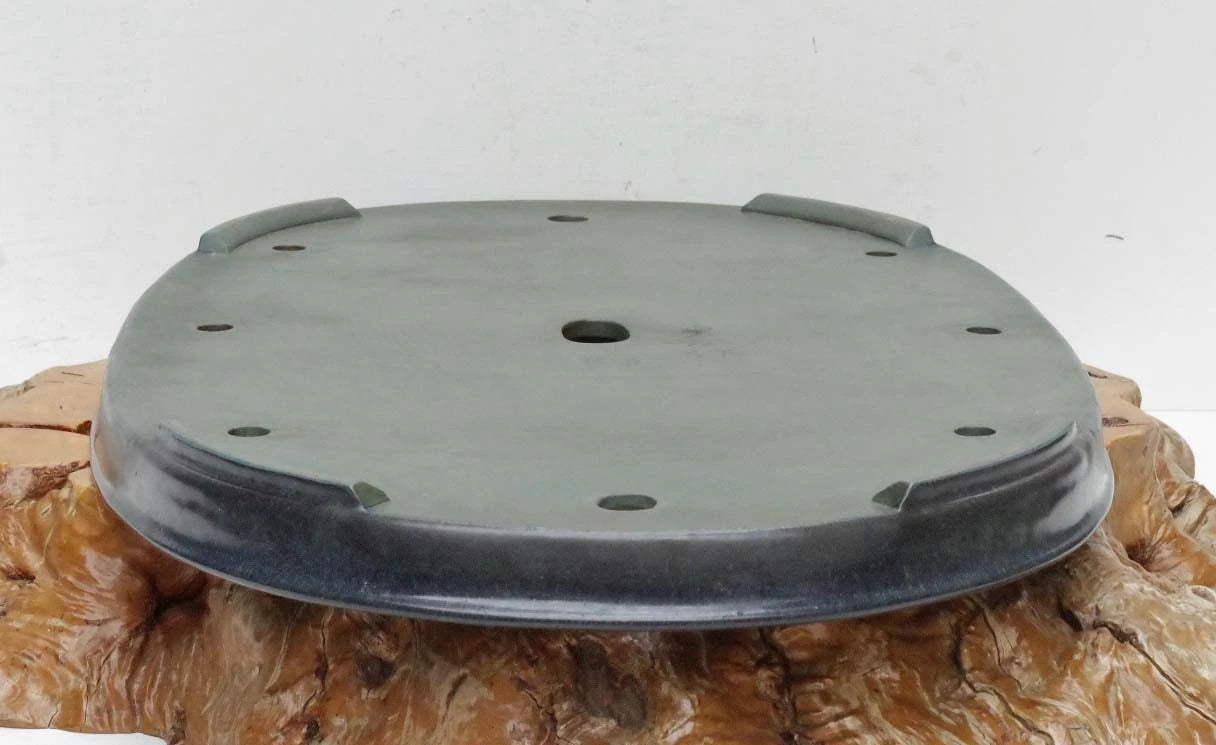 Bonsai Pot Extra Large Navy Blue Glazed Oval Harumatsu Width 75cm( 29 7in.)