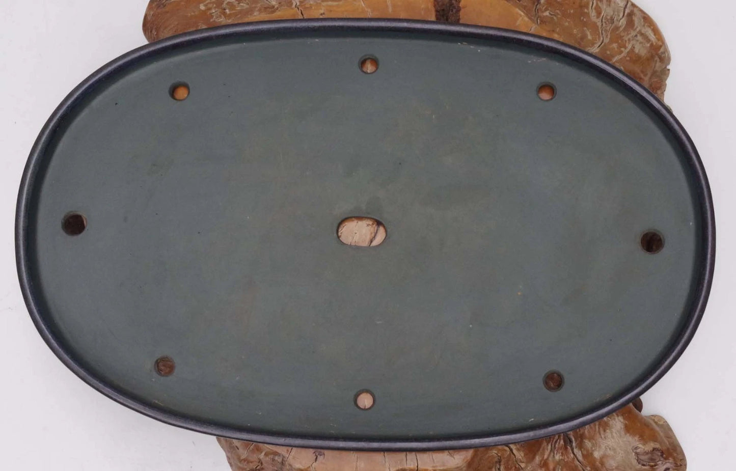 Bonsai Pot Extra Large Navy Blue Glazed Oval Harumatsu Width 75cm( 29 7in.)