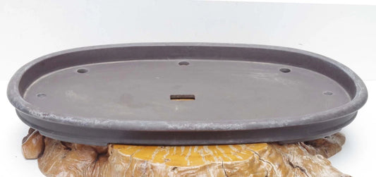 Bonsai Pot Japan TERAHATA MAZAN Unglazed Oval Extra Large WIdth 80 cm (31.5 in)