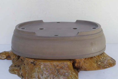 Bonsai Pot Tokoname Keizan-en Unglazed Oval Deep Width 64 cm /25.2 in.Ex-Large