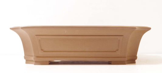 Bonsai Pot SHU HOZAN Unglazed Rectangular Width 51.2 cm (20.16 in.) Extra Large IRIMADO
