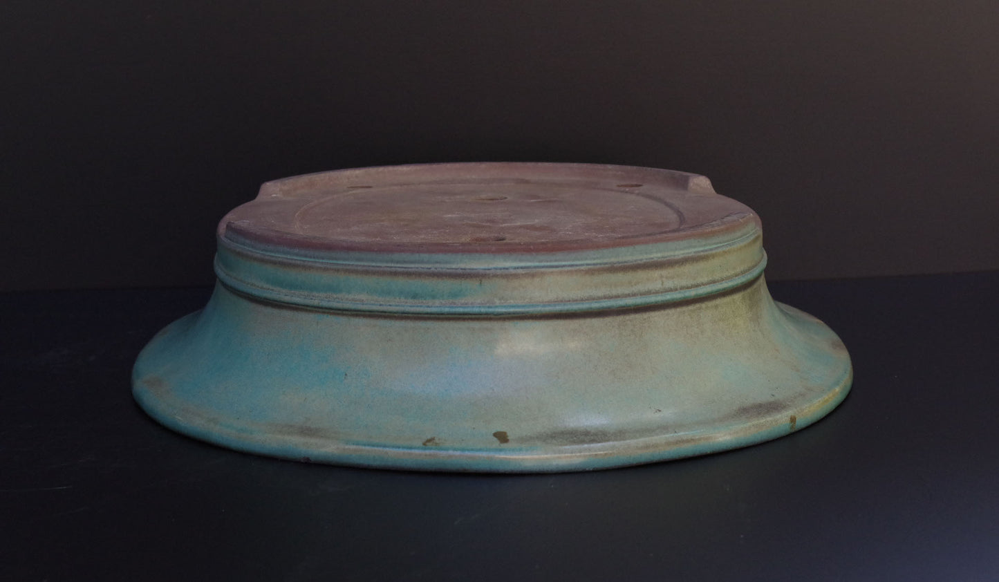 Bonsai Pot Tokoname Kakuzan Green Glazed Oval Width 56.0 cm (22.0 in.) Extra Large