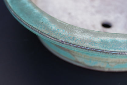 Bonsai Pot Tokoname Kakuzan Green Glazed Oval Width 56.0 cm (22.0 in.) Extra Large