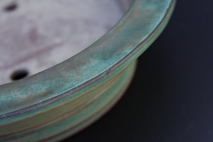 Bonsai Pot Tokoname Kakuzan Green Glazed Oval Width 56.0 cm (22.0 in.) Extra Large