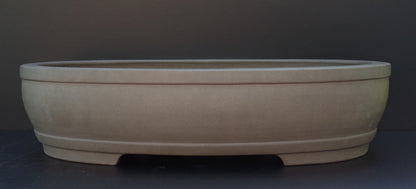Bonsai Pot Tokoname Keizan -en Unglazed Oval Deep Width 64 cm /25.2 in.Extra Large