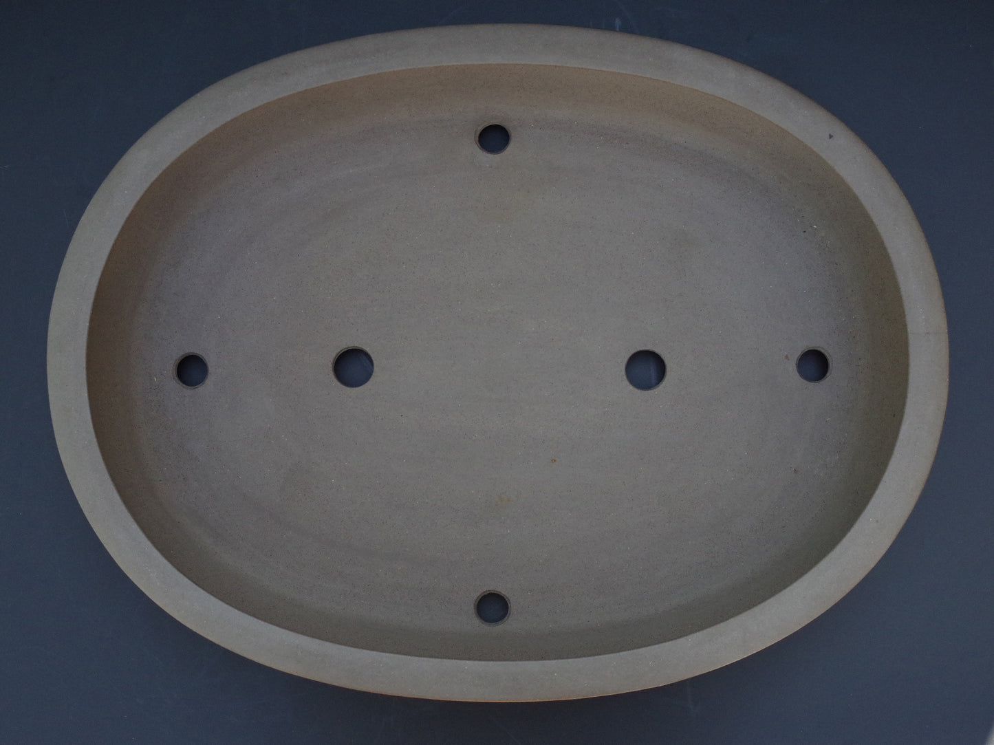 Bonsai Pot Tokoname Keizan -en Unglazed Oval Deep Width 64 cm /25.2 in.Extra Large