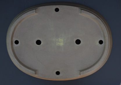 Bonsai Pot Tokoname Keizan -en Unglazed Oval Deep Width 64 cm /25.2 in.Extra Large