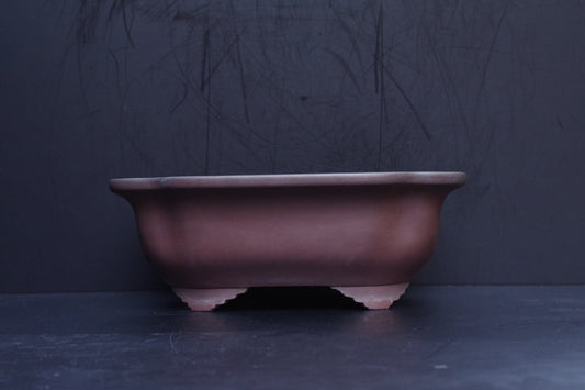 Bonsai Pot Tokoname Yamaaki Unglazed Mokko Width 43.7 cm (17.2 in.) Large