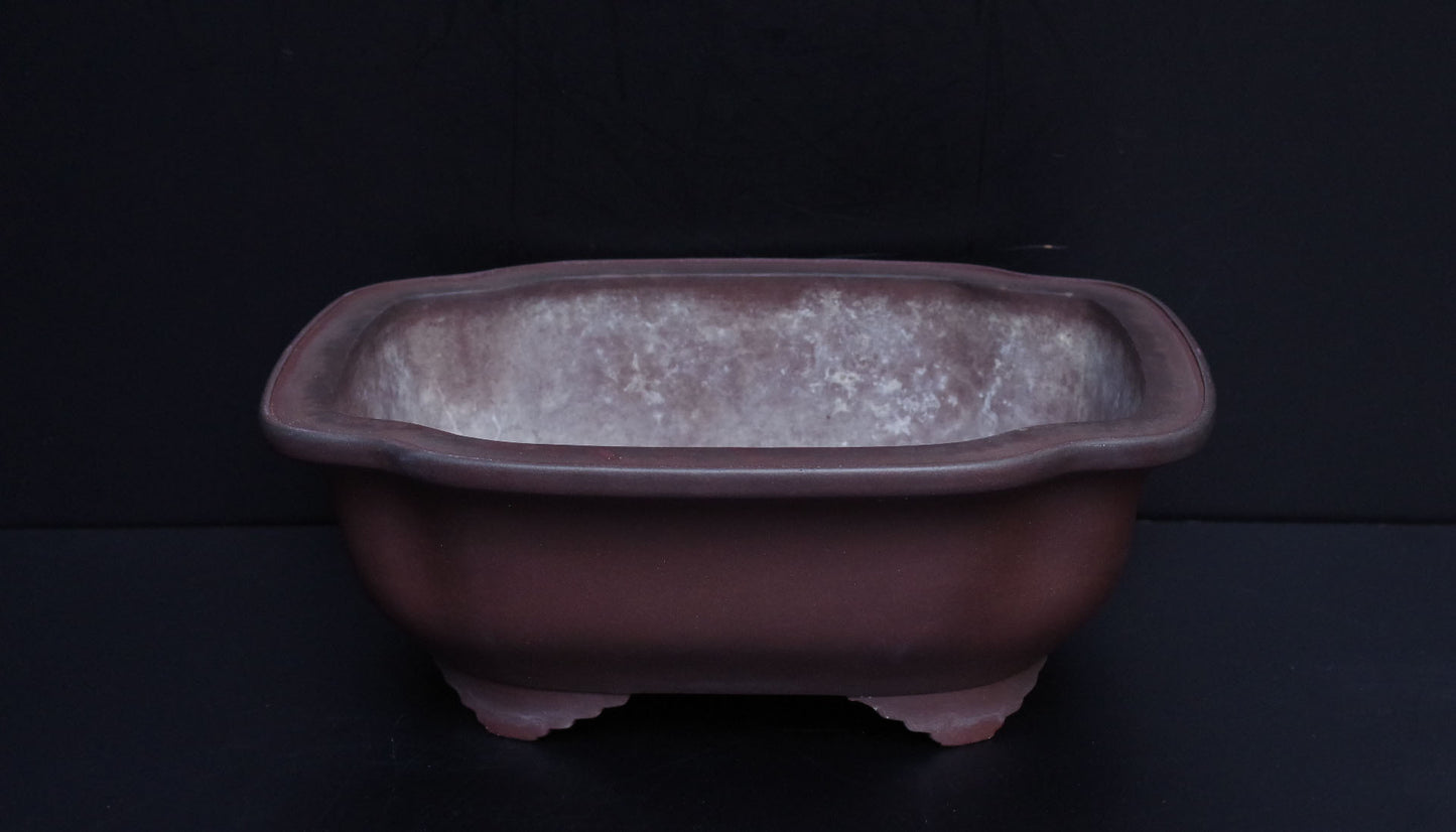 Bonsai Pot Tokoname Yamaaki Unglazed Mokko Width 43.7 cm (17.2 in.) Large