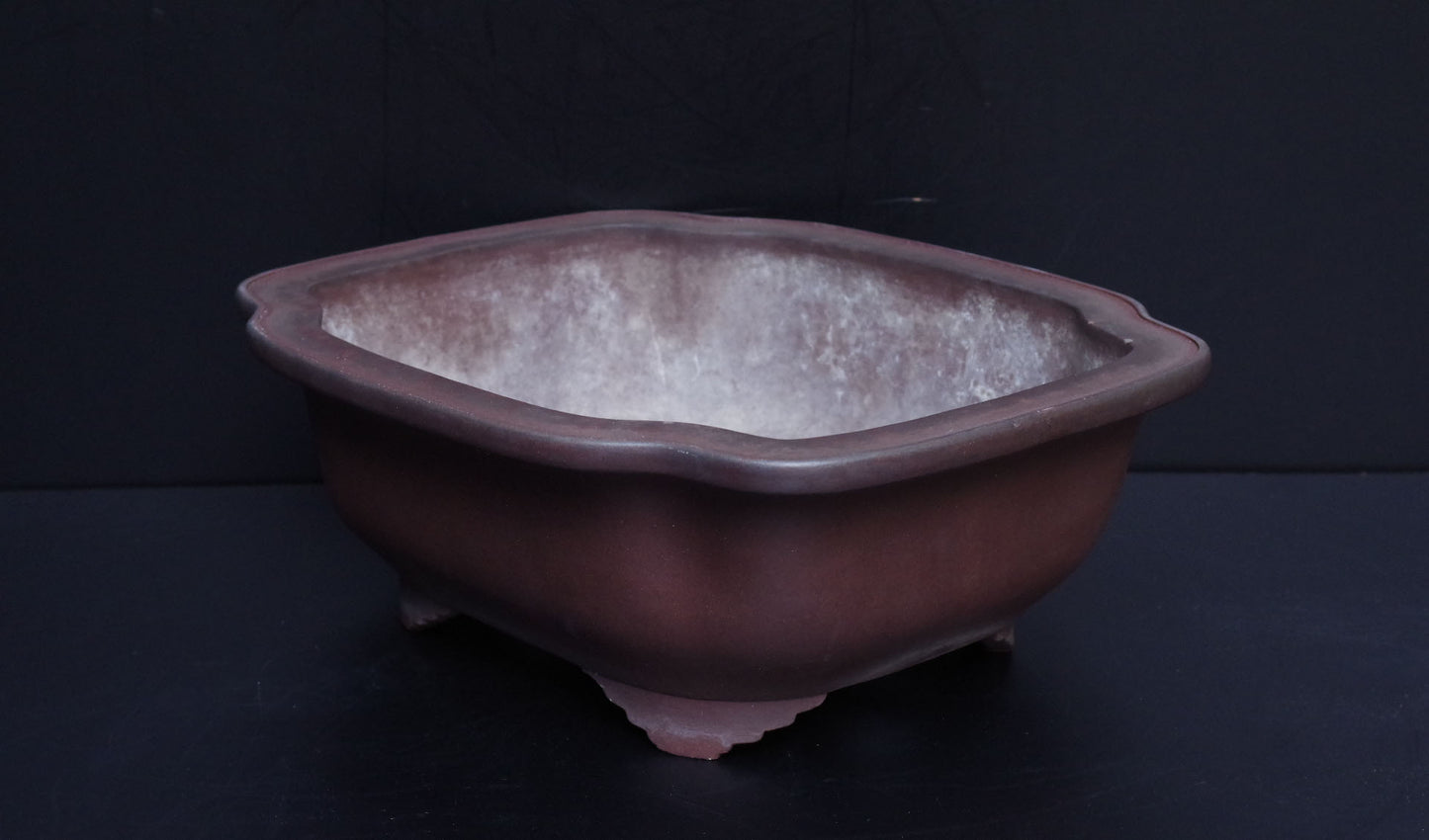Bonsai Pot Tokoname Yamaaki Unglazed Mokko Width 43.7 cm (17.2 in.) Large