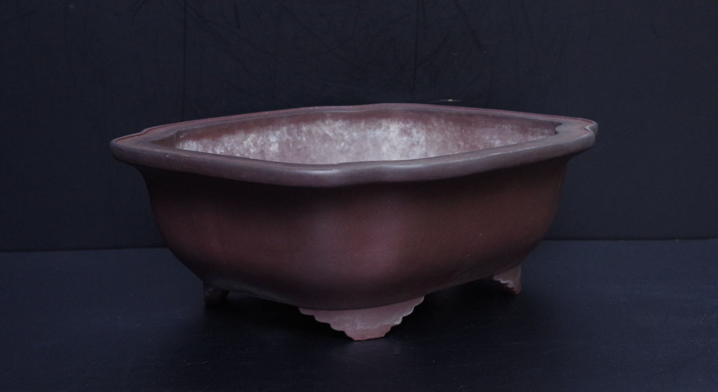 Bonsai Pot Tokoname Yamaaki Unglazed Mokko Width 43.7 cm (17.2 in.) Large