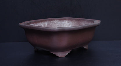 Bonsai Pot Tokoname Yamaaki Unglazed Mokko Width 43.7 cm (17.2 in.) Large