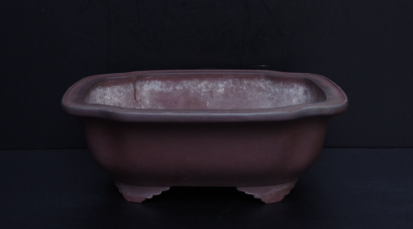 Bonsai Pot Tokoname Yamaaki Unglazed Mokko Width 43.7 cm (17.2 in.) Large
