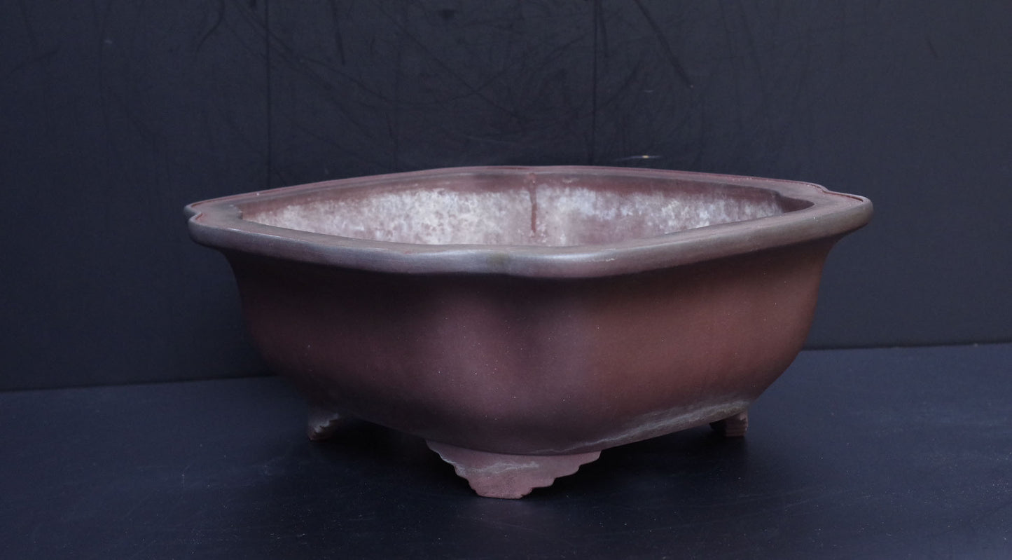 Bonsai Pot Tokoname Yamaaki Unglazed Mokko Width 43.7 cm (17.2 in.) Large