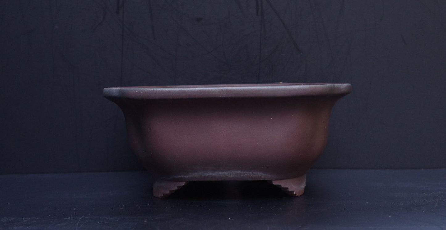 Bonsai Pot Tokoname Yamaaki Unglazed Mokko Width 43.7 cm (17.2 in.) Large