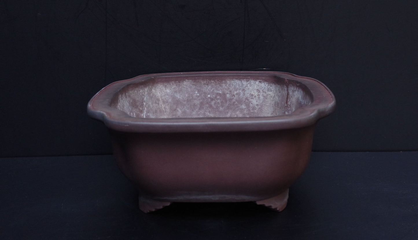 Bonsai Pot Tokoname Yamaaki Unglazed Mokko Width 43.7 cm (17.2 in.) Large