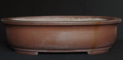 Ex-Large Tokoname ITAYAMA Bonsai Pot Unglazed Oval 62.2 cm (24.5 in.) Satsuki