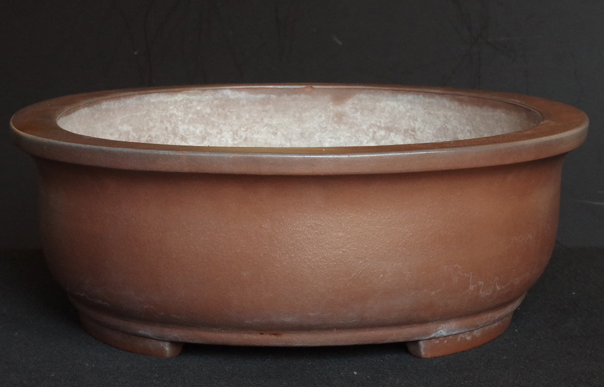 Ex-Large Tokoname ITAYAMA Bonsai Pot Unglazed Oval 62.2 cm (24.5 in.) Satsuki