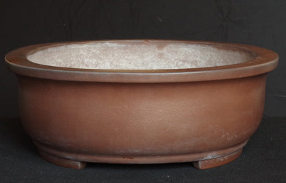 Ex-Large Tokoname ITAYAMA Bonsai Pot Unglazed Oval 62.2 cm (24.5 in.) Satsuki