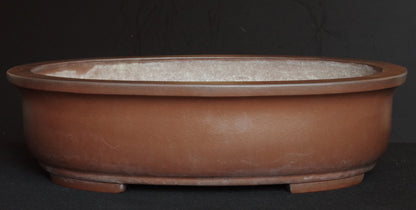 Ex-Large Tokoname ITAYAMA Bonsai Pot Unglazed Oval 62.2 cm (24.5 in.) Satsuki