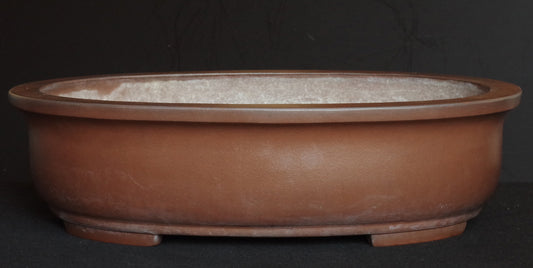 Ex-Large Tokoname ITAYAMA Bonsai Pot Unglazed Oval 62.2 cm (24.5 in.) Satsuki