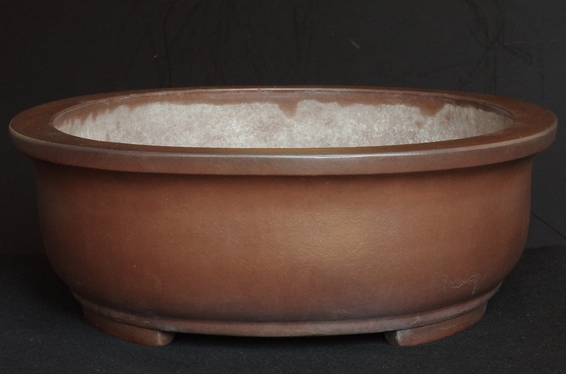 Ex-Large Tokoname ITAYAMA Bonsai Pot Unglazed Oval 62.2 cm (24.5 in.) Satsuki