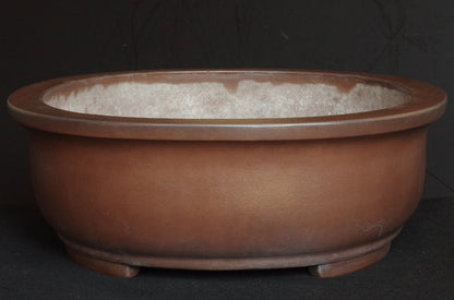 Ex-Large Tokoname ITAYAMA Bonsai Pot Unglazed Oval 62.2 cm (24.5 in.) Satsuki
