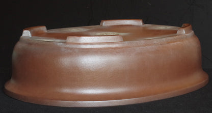 Ex-Large Tokoname ITAYAMA Bonsai Pot Unglazed Oval 62.2 cm (24.5 in.) Satsuki