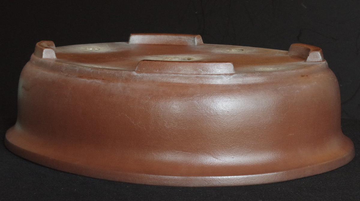 Ex-Large Tokoname ITAYAMA Bonsai Pot Unglazed Oval 62.2 cm (24.5 in.) Satsuki