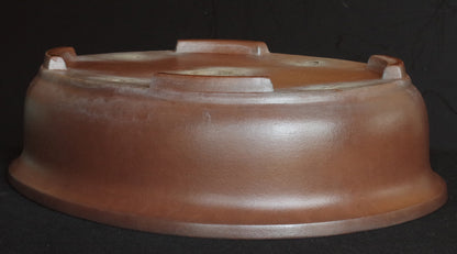 Ex-Large Tokoname ITAYAMA Bonsai Pot Unglazed Oval 62.2 cm (24.5 in.) Satsuki