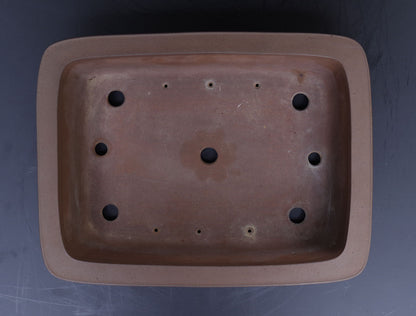 Bonsai Pot Tokoname Nakano Yuji Unglazed Rectangular Width 41.2 cm (16.22 in.) Large