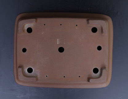 Bonsai Pot Tokoname Nakano Yuji Unglazed Rectangular Width 41.2 cm (16.22 in.) Large