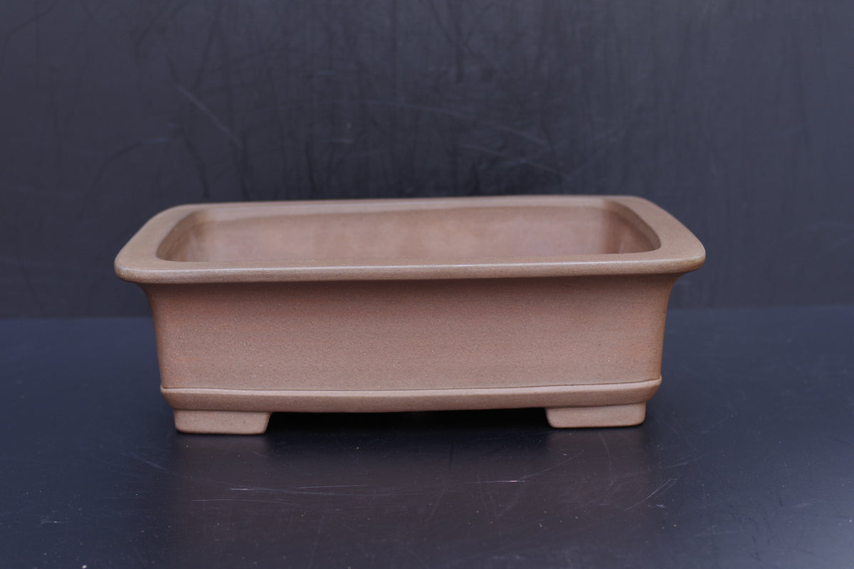 Bonsai Pot Tokoname Nakano Yuji Unglazed Rectangular Width 41.2 cm (16.22 in.) Large
