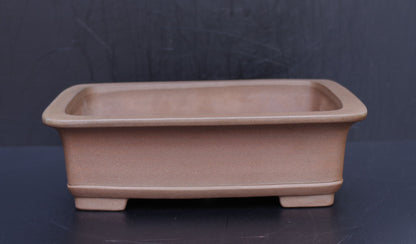 Bonsai Pot Tokoname Nakano Yuji Unglazed Rectangular Width 41.2 cm (16.22 in.) Large