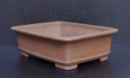 Bonsai Pot Tokoname Nakano Yuji Unglazed Rectangular Width 41.2 cm (16.22 in.) Large