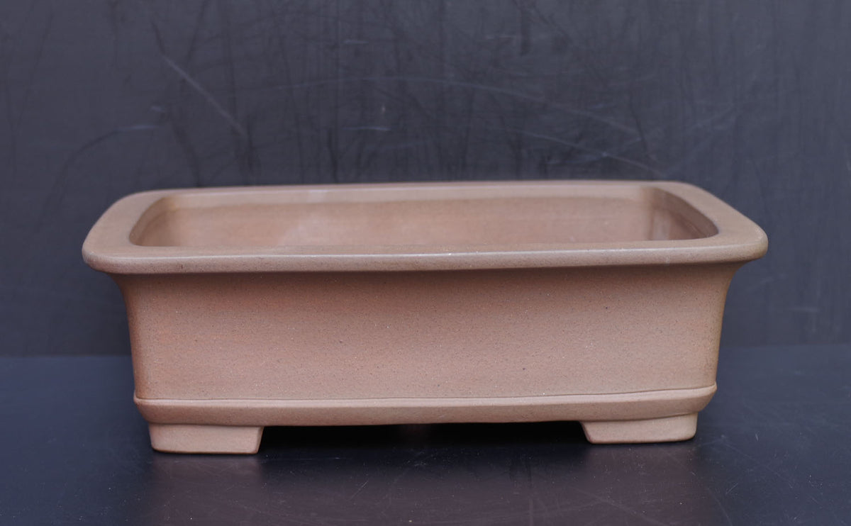 Bonsai Pot Tokoname Nakano Yuji Unglazed Rectangular Width 41.2 cm (16.22 in.) Large