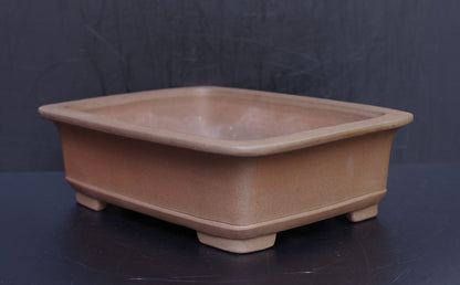 Bonsai Pot Tokoname Nakano Yuji Unglazed Rectangular Width 41.2 cm (16.22 in.) Large