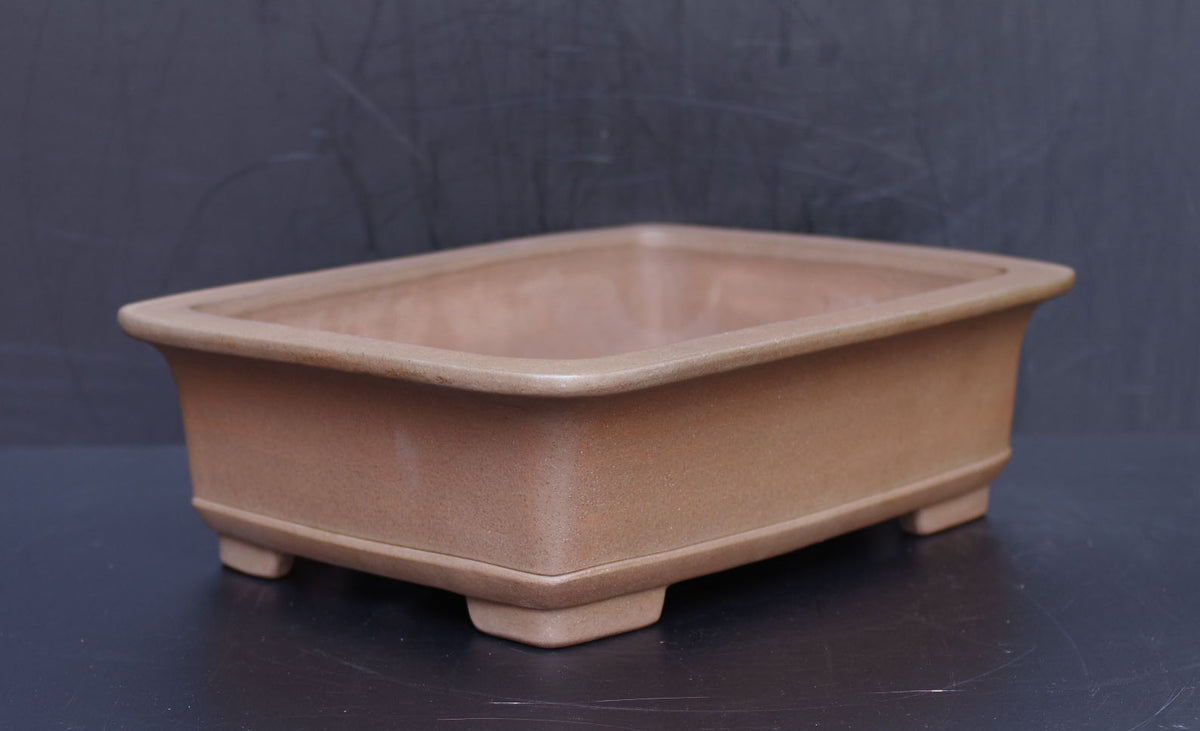 Bonsai Pot Tokoname Nakano Yuji Unglazed Rectangular Width 41.2 cm (16.22 in.) Large