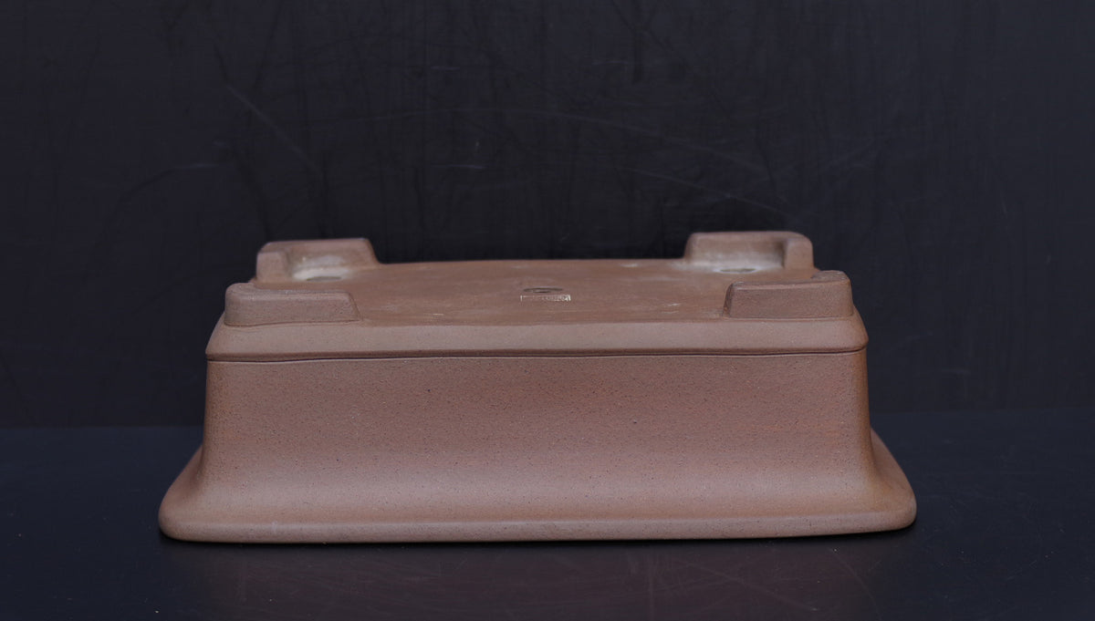 Bonsai Pot Tokoname Nakano Yuji Unglazed Rectangular Width 41.2 cm (16.22 in.) Large