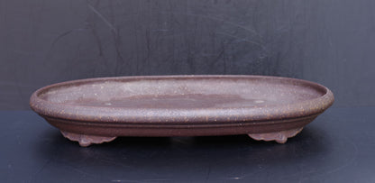 Bonsai Pot Tokoname Keizan Unglazed Oval Width 55 cm (21.7 inches) Extra Large