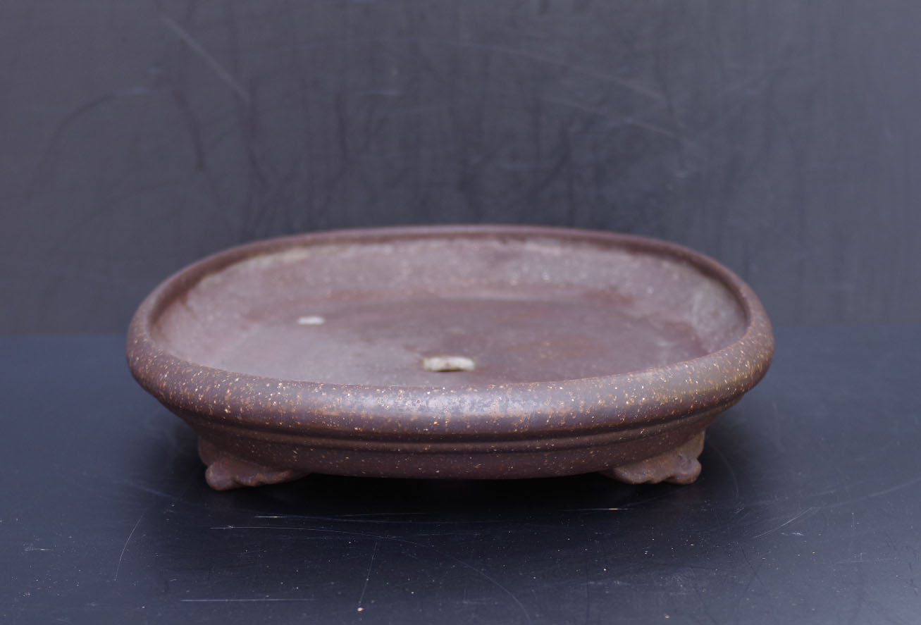 Bonsai Pot Tokoname Keizan Unglazed Oval Width 55 cm (21.7 inches) Extra Large