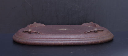 Bonsai Pot Tokoname Keizan Unglazed Oval Width 55 cm (21.7 inches) Extra Large