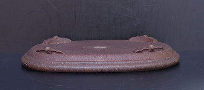 Bonsai Pot Tokoname Keizan Unglazed Oval Width 55 cm (21.7 inches) Extra Large