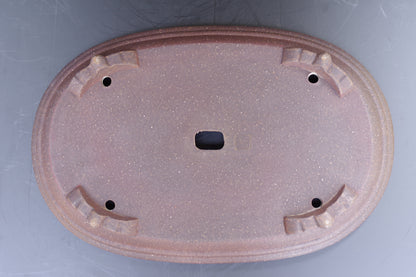 Bonsai Pot Tokoname Keizan Unglazed Oval Width 55 cm (21.7 inches) Extra Large