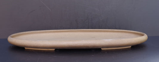 Bonsai Pot Tokoname KEIZAN Unglazed Oval Shallow Width 73 cm (28.7 in) Ex-Large